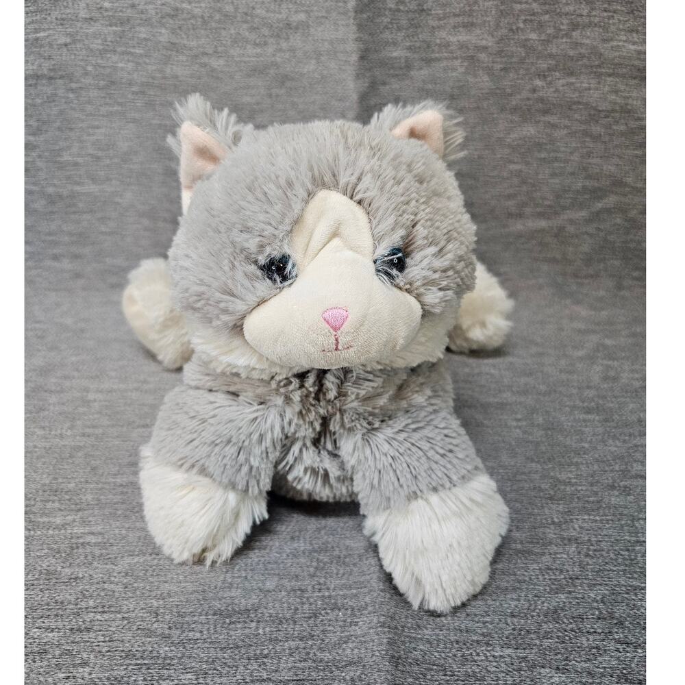 Warmies Gray Kitten Weighted Plush Heat Therapy French Lavender Stuffed Gray 13"